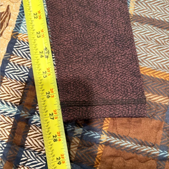 CALIA Leggings Women Size XS High Rise Jacquard Texture Plum Black Active - Picture 7 of 9